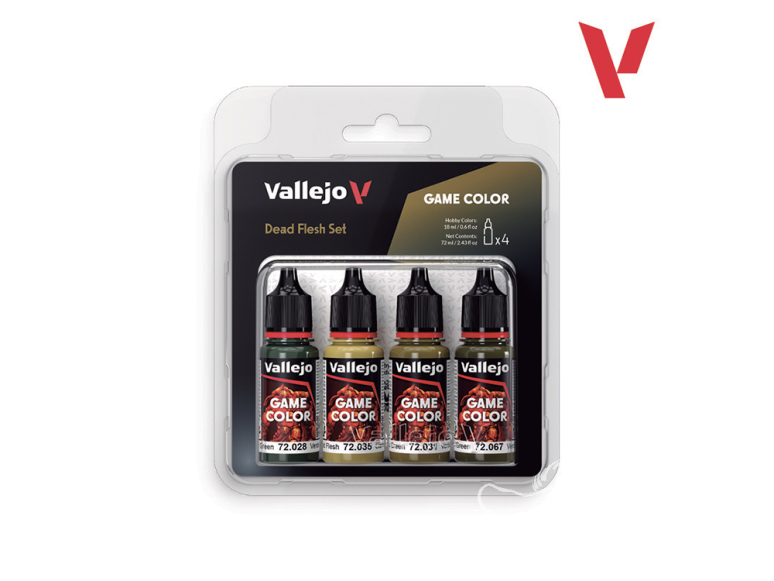 Vallejo Set Game Color 72392 Ensemble de chair morte 4 x 18ml