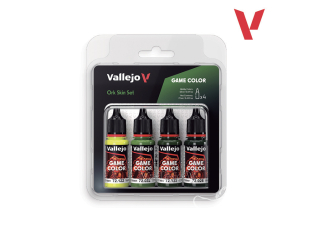Vallejo Set Game Color 72391 Ensemble de peau d'Ork 4 x 18ml