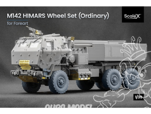 ScaleX accessoire militaire WM-35024 M142 HIMARS MV/T Set de roues ordinaires Foreart 1/35
