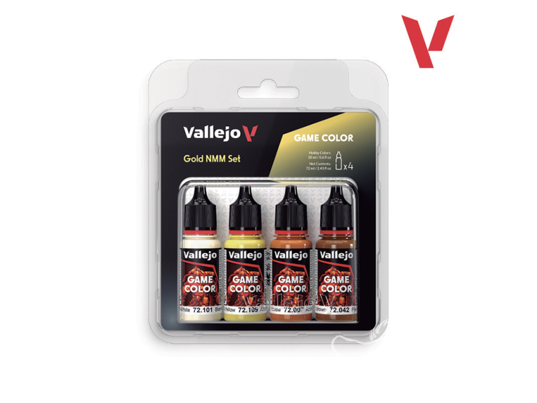 Vallejo Set Game Color 72395 Ensemble NMM Or 4 x 18ml