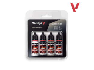 Vallejo Set Game Color 72394 Ensemble NMM Argent 4 x 18ml