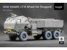 ScaleX accessoire militaire WM-35025S M142 HIMARS MV/T Set de roues affaissées avec CTIS Foreart 1/35