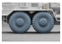 ScaleX accessoire militaire WM-35027 MAZ 537 I-170 Set de roues ordinaires Trumpeter 1/35