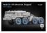 ScaleX accessoire militaire WM-35027S MAZ 537 I-170 Set de roues affaissées Trumpeter 1/35