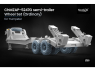 ScaleX accessoire militaire WM-35029 ChMZAP-5247G Semi Trailer Set de roues ordinaires Trumpeter 1/35