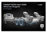 ScaleX accessoire militaire WM-35029S ChMZAP-5247G Semi Trailer Set de roues affaissées Trumpeter 1/35