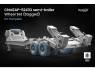 ScaleX accessoire militaire WM-35029S ChMZAP-5247G Semi Trailer Set de roues affaissées Trumpeter 1/35