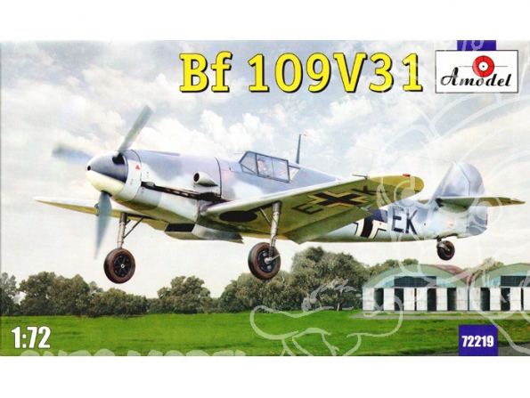 Amodel maquettes avion 72219 MESSERSCHMITT Bf-109V31 1/72