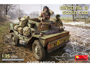 Mini art maquette militaire 53088 DINGO Mk. III VOITURE DE RECONNAISSANCE AVEC ÉQUIPAGE 1/35