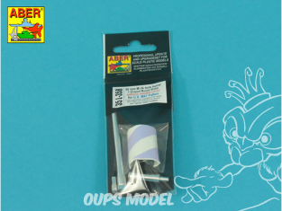 Aber 35L358 Frein de bouche forme Y canon M-36 de 90 mm sans couvre-mantelet pour M47 Patton américain 1/35 Aber 35L358 Frein de bouche forme Y canon M-36 de 90 mm sans couvre-mantelet pour M47 Patton américain 1/35