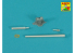 Aber 35L358 Frein de bouche forme Y canon M-36 de 90 mm sans couvre-mantelet pour M47 Patton américain 1/35