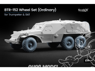 ScaleX accessoire militaire WM-35036 BTR-152 K-70 Set de roues ordinaires Trumpeter / Skif 1/35