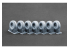 ScaleX accessoire militaire WM-35036 BTR-152 K-70 Set de roues ordinaires Trumpeter / Skif 1/35