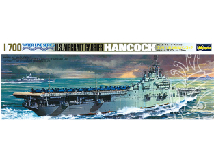 Hasegawa maquette bateau 708 Le porte-avions américain USS Hancock (CV-19) 1/700