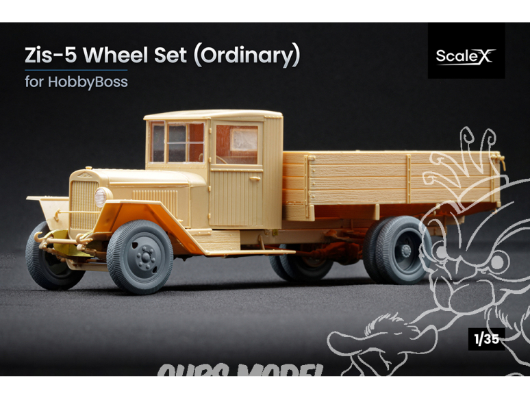 ScaleX accessoire militaire WW-35002 ZIS-5 set de roues ordinaires Hobby Boss 1/35