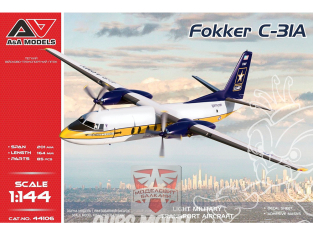 AA Models maquette avion 44106 Fokker C-31A équipe de parachutistes des Golden Knights 1/144