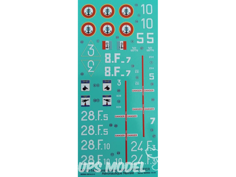 DECALQUES BERNA DECALS BD72-148 Consolidated PB4Y-2 Privateer Aeronavale 1/72