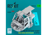 ResKit RSU35-0054 CH-54A (S-64E) Tarhe, cockpit, édition de base décalcomanies 3D pour kit ICM imprimé en 3D 1/35
