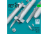 ResKit kit RS35-0014 Missiles S-24 avec APU-68 (4 pièces) Mi-24 imprimés en 3D 1/735