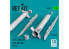 ResKit kit RS35-0014 Missiles S-24 avec APU-68 (4 pièces) Mi-24 imprimés en 3D 1/735