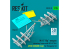 ResKit RSU35-0035 Cadre de montage d'arme Hip pour Mi-8 avec BD3-57KrV URSS/Ukraine Early kit Trumpeter 2 pièces 3D 1/35