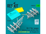 ResKit RSU35-0035 Cadre de montage d'arme Hip pour Mi-8 avec BD3-57KrV URSS/Ukraine Early kit Trumpeter 2 pièces 3D 1/35