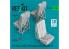 ResKit RSU35-0005 Sièges de pilote CH-54A S-64E Tarhe pour kit ICM (3 pièces) imprimés en 3D 1/35