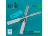 ResKit RSU35-0034 Rotor de queue AH-64 Apache pour kit Takom/Meng/Snowman imprimé en 3D 1/35