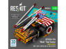 ResKit kit RSK35-0006 Kit de maquette imprimée en 3D du tracteur de remorquage Mule A/S32A-31A version courte 1/32