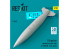 ResKit RSU32-0244 Réservoir de carburant central de 150 gallons F-5E/F/N, F-20, AT-3 1 pièce 1/35