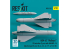 ResKit kit RS32-0532 Missiles AGM-62 Walleye I ER 2unités nacelle de liaison de données AN/AWG-1 1unité Impression 3D 1/32