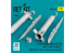ResKit kit RS32-0566 Missiles S-24 avec APU-68 (4 pièces) imprimés en 3D 1/32