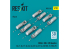 ResKit kit RS32-0567 Bombes OFAB-100-120, lot de 8 imprimés en 3D 1/32
