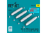 ResKit kit RS32-0578 Bombes au napalm BLU-1A 750 lb 4 pièces Impression 3D 1/32