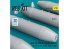 ResKit kit RS32-0578 Bombes au napalm BLU-1A 750 lb 4 pièces Impression 3D 1/32