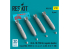 ResKit kit RS32-0597 Bombes au napalm BLU-1B (750 lb) à ailerons MXU-393/B 4p 3D 1/32