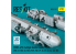 ResKit kit RS32-0557 Supports pour bombes multiples MBD2-67U 2pièces imprimées en 3D 1/32