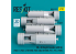 ResKit kit RS32-0572 Bombes de profondeur Mk-38 650 lb 4unités imprimées en 3D 1/32