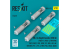 ResKit kit RS32-0573 Bombes de profondeur Mk-54 de 350 lb 4 pièces imprimées en 3D 1/32