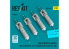 ResKit kit RS32-0565 FAB-250 Bombes M-54, 4 pièces, imprimées en 3D 1/32
