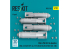 ResKit kit RS32-0565 FAB-250 Bombes M-54, 4 pièces, imprimées en 3D 1/32