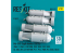 ResKit kit RS32-0571 Bombes de profondeur Mk-XVII 350 lb, 4 pièces, imprimées en 3D 1/32