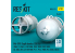 ResKit kit RS32-0571 Bombes de profondeur Mk-XVII 350 lb, 4 pièces, imprimées en 3D 1/32