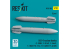 ResKit kit RS32-0588 Bombes nucléaires B43-0 2 pièces, imprimées en 3D 1/32