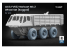 ScaleX accessoire militaire WM-72004S Alvis FV622 Stalwart Mk.2 set de roues affaissées Ace 1/72