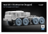 ScaleX accessoire militaire WM-72005S MAZ 537 I-170 set de roues affaissées Takom / Trumpeter 1/72