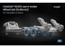 ScaleX accessoire militaire WM-72007 ChMZAP-5247G semi-remorque set de roues ordinaires Takom / Trumpeter 1/72