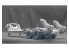 ScaleX accessoire militaire WM-72007 ChMZAP-5247G semi-remorque set de roues ordinaires Takom / Trumpeter 1/72