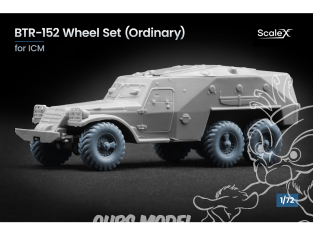 ScaleX accessoire militaire WM-72010 BTR-152 K-70 set de roues ordinaires Icm 1/72