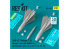 ResKit kit RS32-0533 Missiles AGM-62 Walleye II ER 2p avec liaison de données AN/AWG-16 Pod 1p 3D 1/32